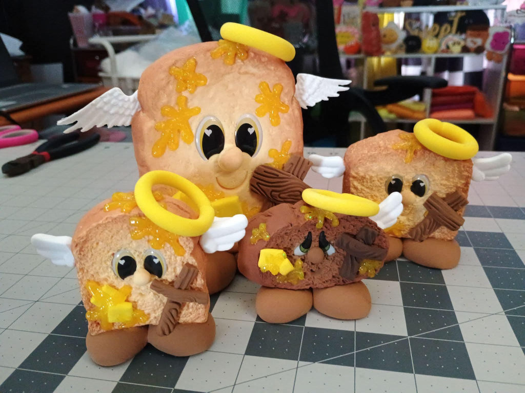 RBC#22 / ORIGINAL DESIGN / Resin eyes for clay / Ribbon Branch Crafts / air dry foam clay / porcelain clay / doll eyes /felt eyes