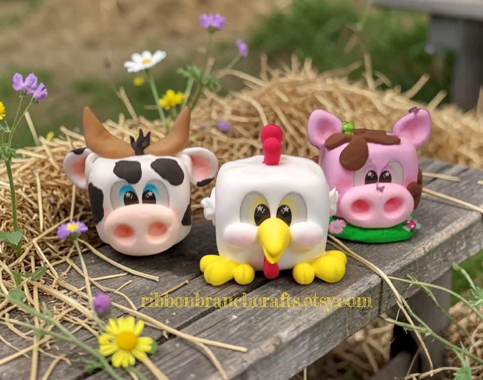 RBC#23 / ORIGINAL DESIGN / Resin eyes for clay / Ribbon Branch Crafts / air dry foam clay / porcelain clay / doll eyes /felt eyes