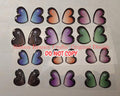 HOLIDAY#4 / ORIGINAL DESIGN /Resin wings / resin eyes for crafts/ wing embellishment / eyes or wings for air dry, foam, porcelain clays