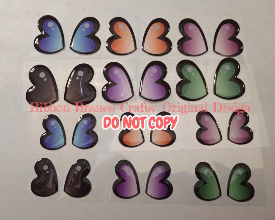 HOLIDAY#4 / ORIGINAL DESIGN /Resin wings / resin eyes for crafts/ wing embellishment / eyes or wings for air dry, foam, porcelain clays