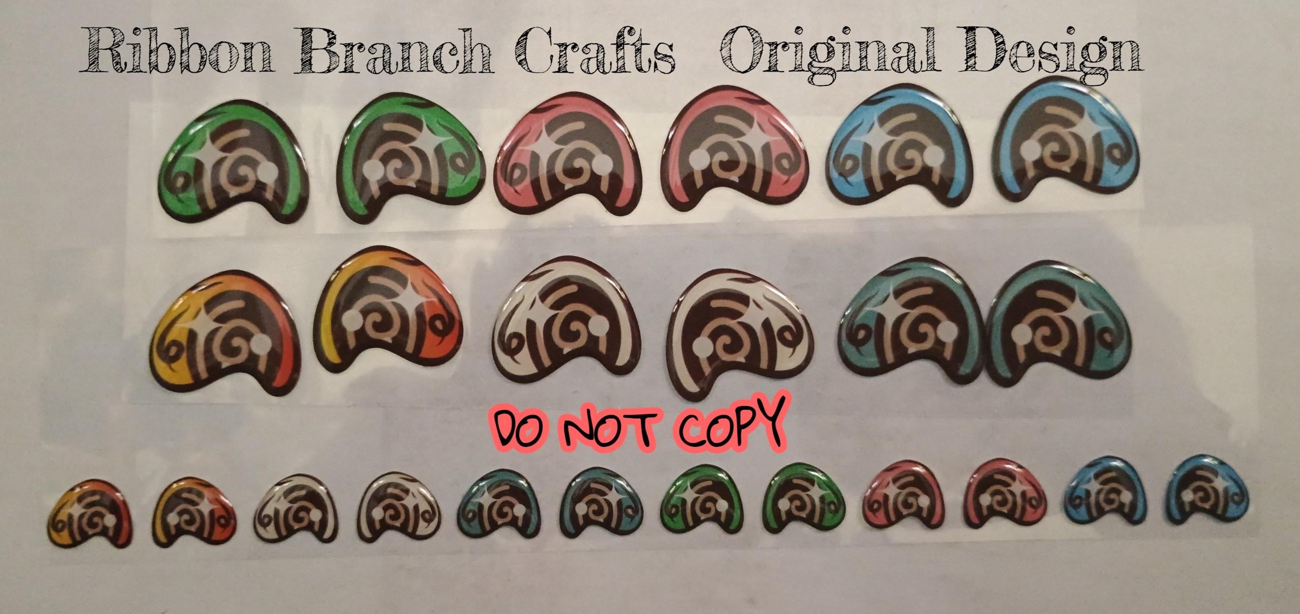 HOLIDAY #5 / ORIGINAL DESIGN / Resin eyes for clay / Ribbon Branch Crafts / air dry foam clay / porcelain clay / doll eyes / felt eyes