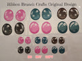 RBC #12 / ORIGINAL DESIGN / Resin eyes for clay / Ribbon Branch Crafts / air dry foam clay / porcelain clay / doll eyes / felt eyes/ kawaii