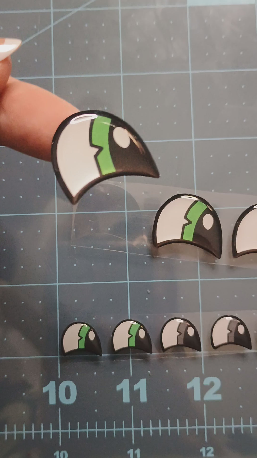 RBC#8 /Resin eyes for clay / Ribbon Branch Crafts original design / air dry foam clay / porcelain clay / doll eyes