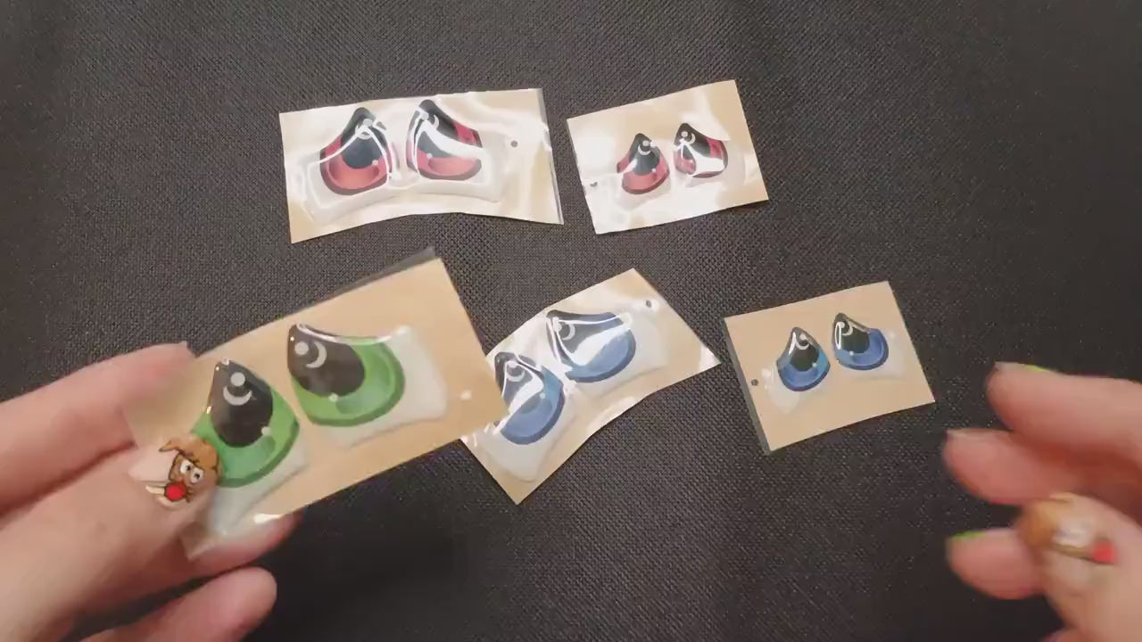 RBC#3 / ORIGINAL DESIGN / Resin eyes for clay / Ribbon Branch Crafts / air dry foam clay / porcelain clay / paper / felt /doll eyes