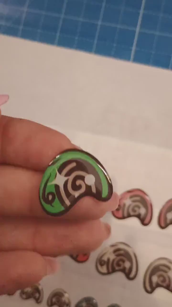 HOLIDAY #5 / ORIGINAL DESIGN / Resin eyes for clay / Ribbon Branch Crafts / air dry foam clay / porcelain clay / doll eyes / felt eyes