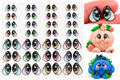 RBC#6 / ORIGINAL DESIGN / Resin eyes for clay / Ribbon Branch Crafts / air dry foam clay / porcelain clay / doll eyes