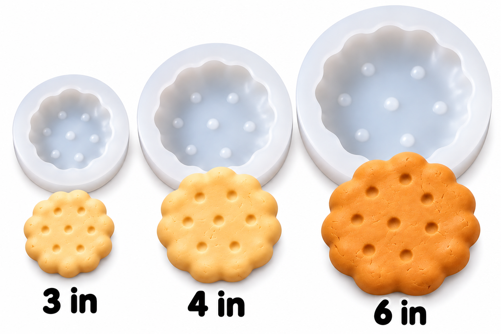 3in, 4in, 6in NEW Sandwich Cookie Silicone Mold