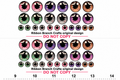 HOLIDAY #6 / ORIGINAL DESIGN / Resin eyes for clay / Ribbon Branch Crafts / air dry foam clay / porcelain clay / doll eyes / felt eyes