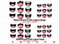 RBC MOUTH #1 / ORIGINAL DESIGN / Resin mouth for clay / Ribbon Branch Crafts / air dry foam clay / porcelain clay / doll mouth / felt mouth