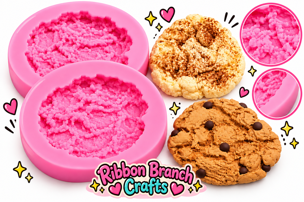 4in LARGE chocolate chip cookie silicone mold