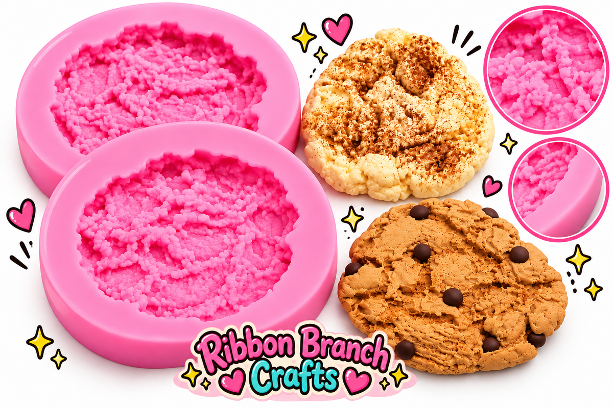 4in LARGE chocolate chip cookie silicone mold