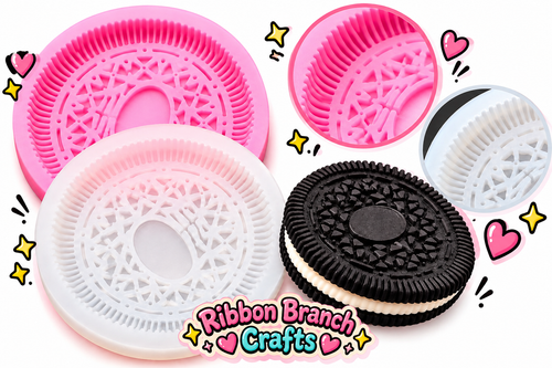 4in LARGE sandwich cookie silicone mold