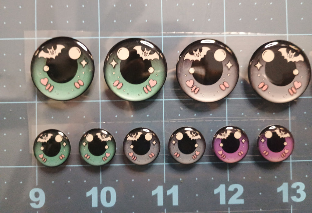 HOLIDAY #6 / ORIGINAL DESIGN / Resin eyes for clay / Ribbon Branch Crafts / air dry foam clay / porcelain clay / doll eyes / felt eyes