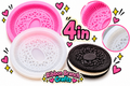 4in LARGE sandwich cookie silicone mold