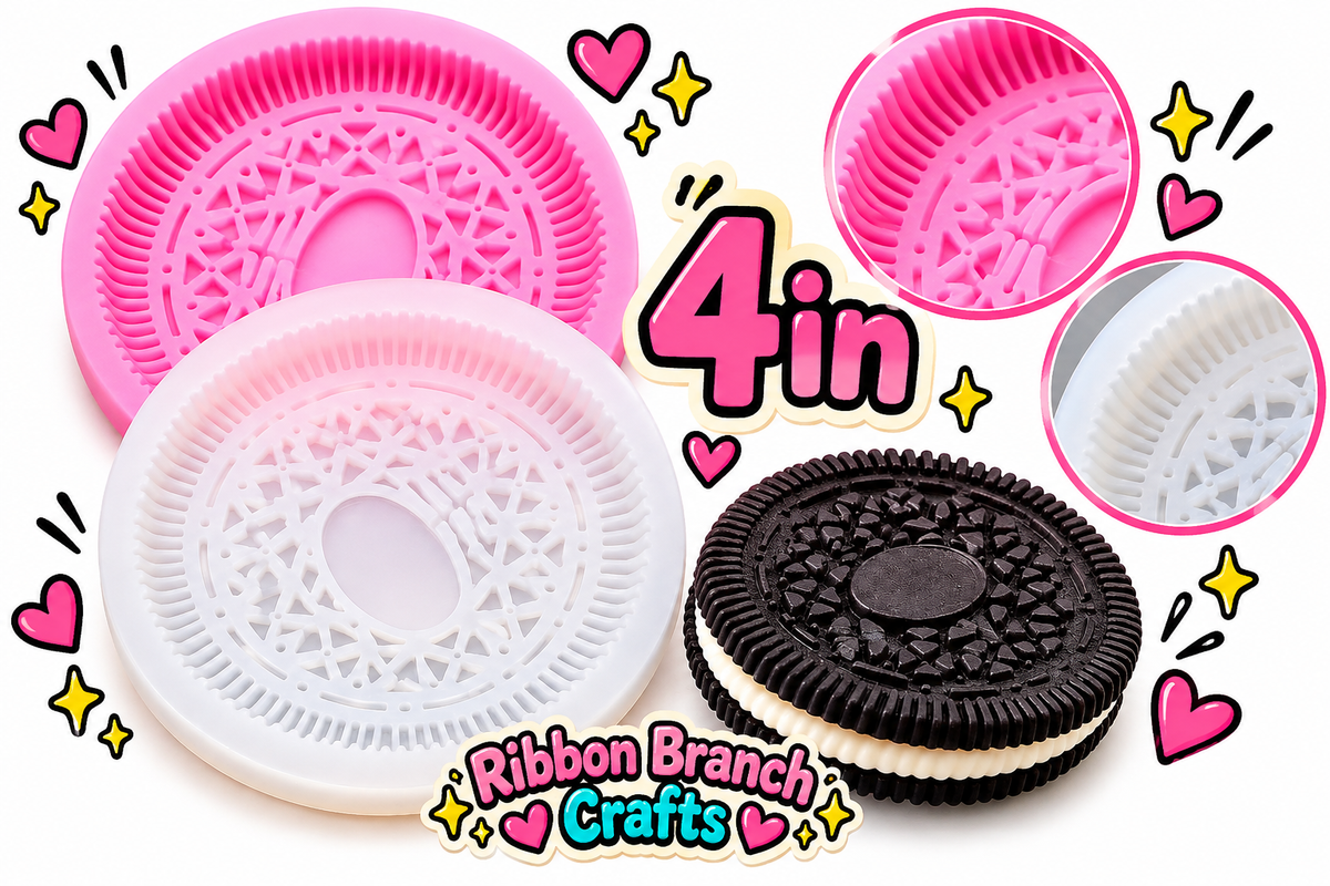 4in LARGE sandwich cookie silicone mold