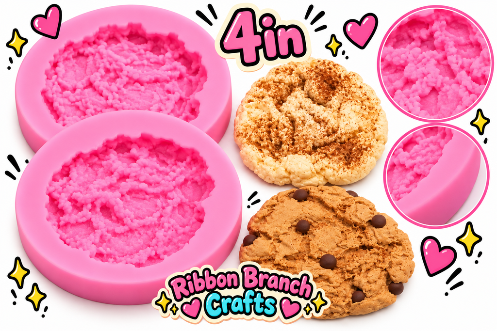 4in LARGE chocolate chip cookie silicone mold