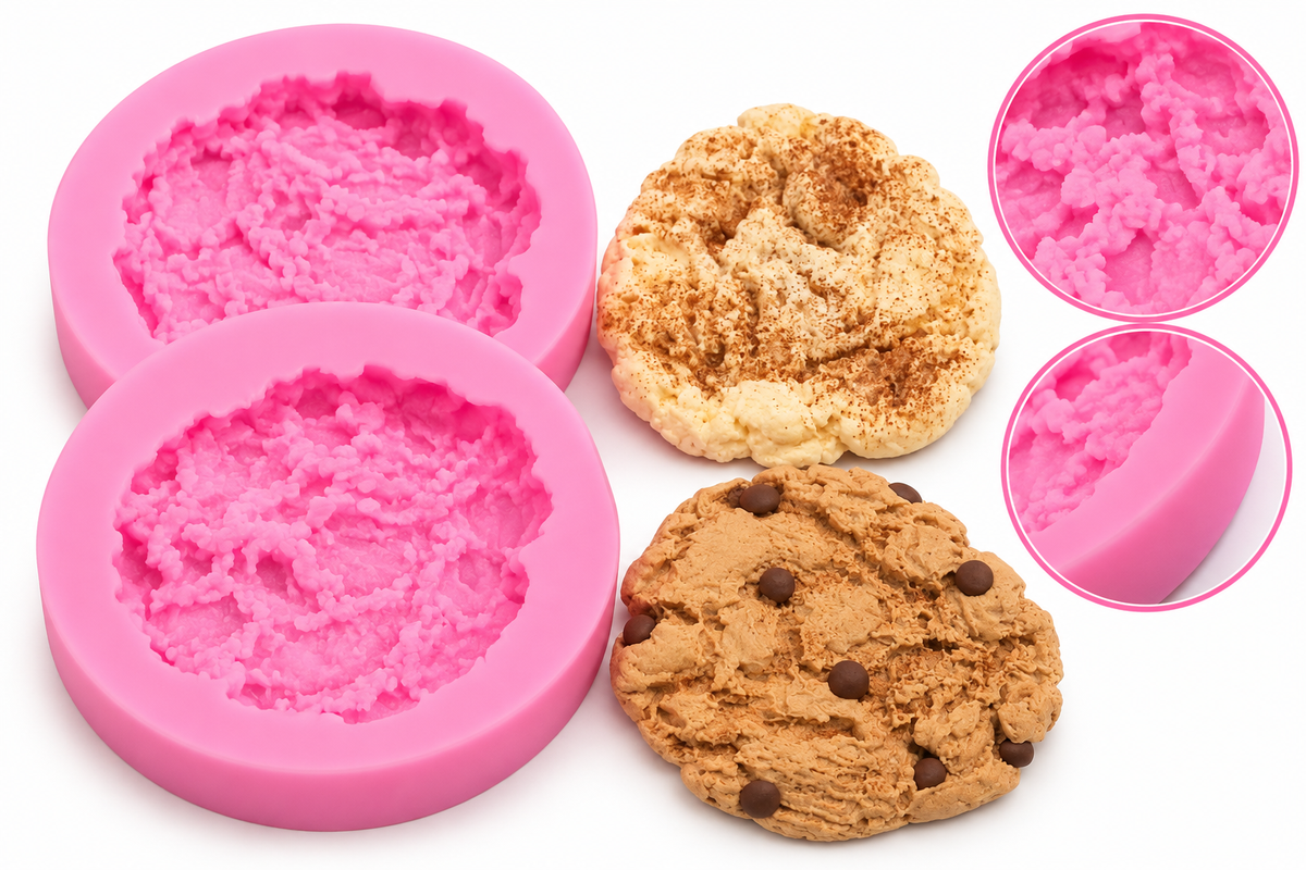 4in LARGE chocolate chip cookie silicone mold